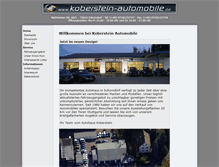 Tablet Screenshot of koberstein-automobile.de